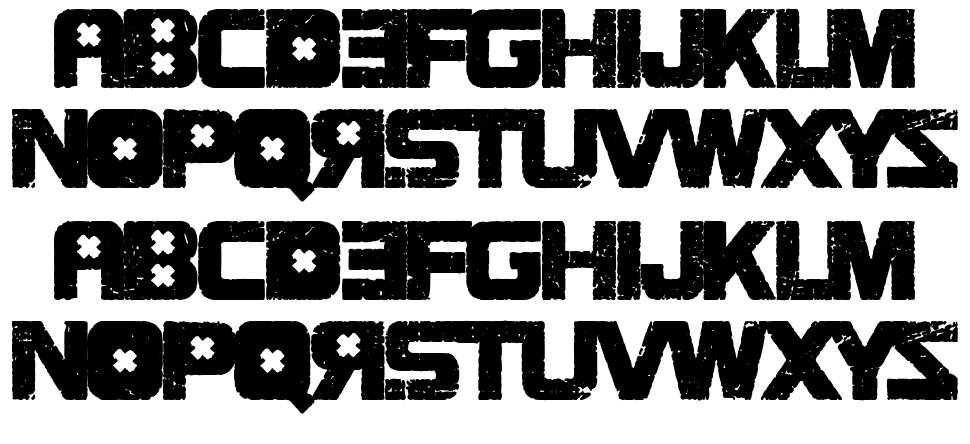 Street Reich font specimens