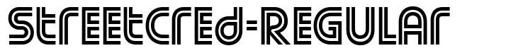 StreetCred-Regular font