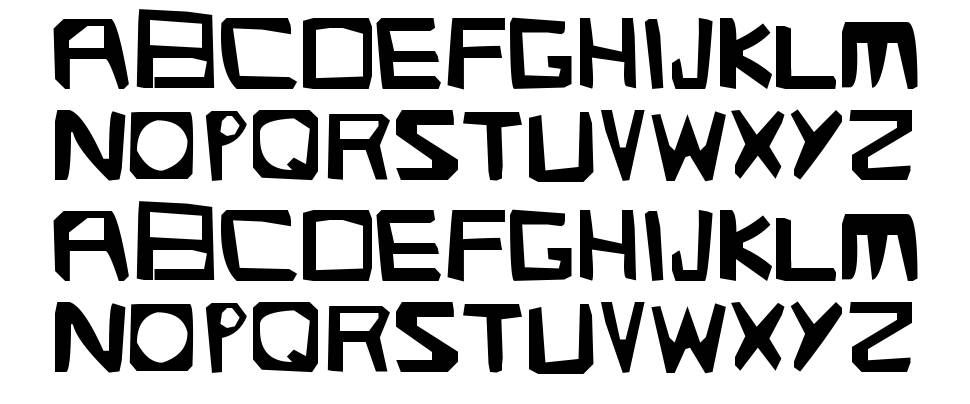 Streetlight font specimens