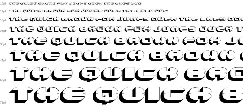 Stretched font Waterfall
