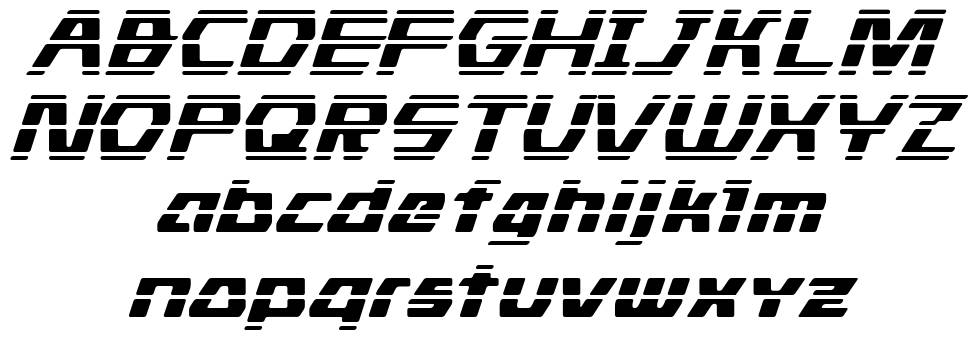 Stride font specimens