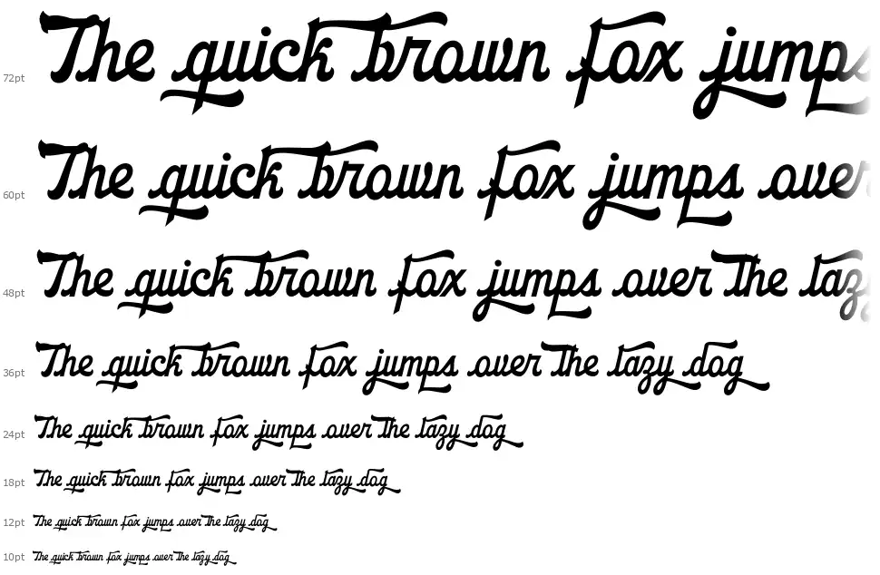 Strikers Scriptfont waterfall