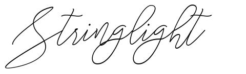 Stringlight font