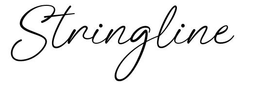 Stringline шрифт