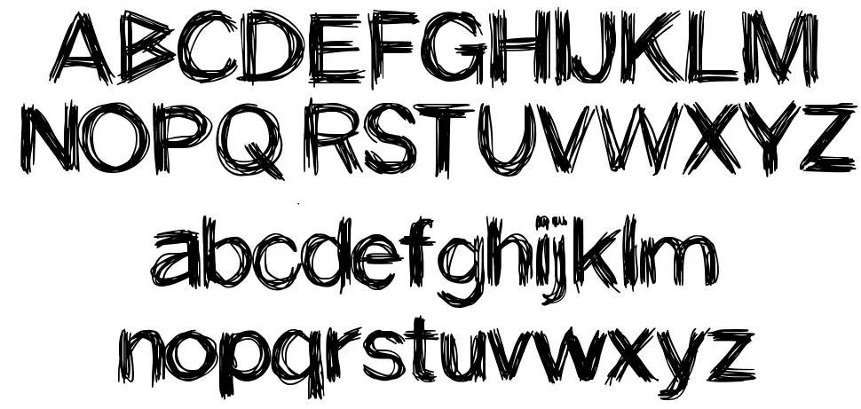 Stroke font specimens