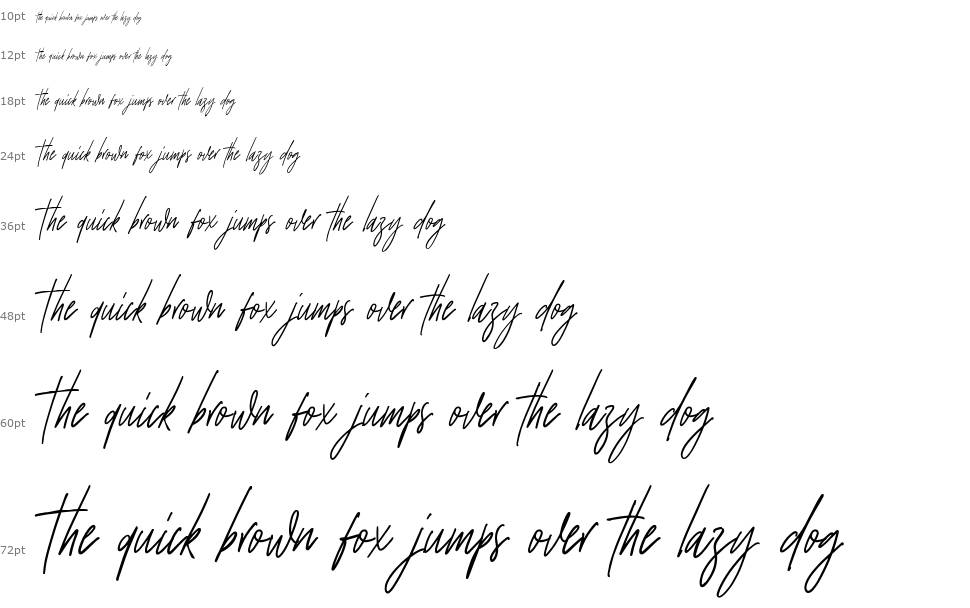 Strong Heart Script font Şelale