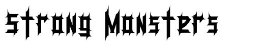 Strong Monsters font