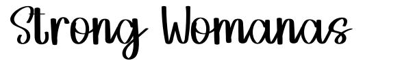 Strong Womanas font