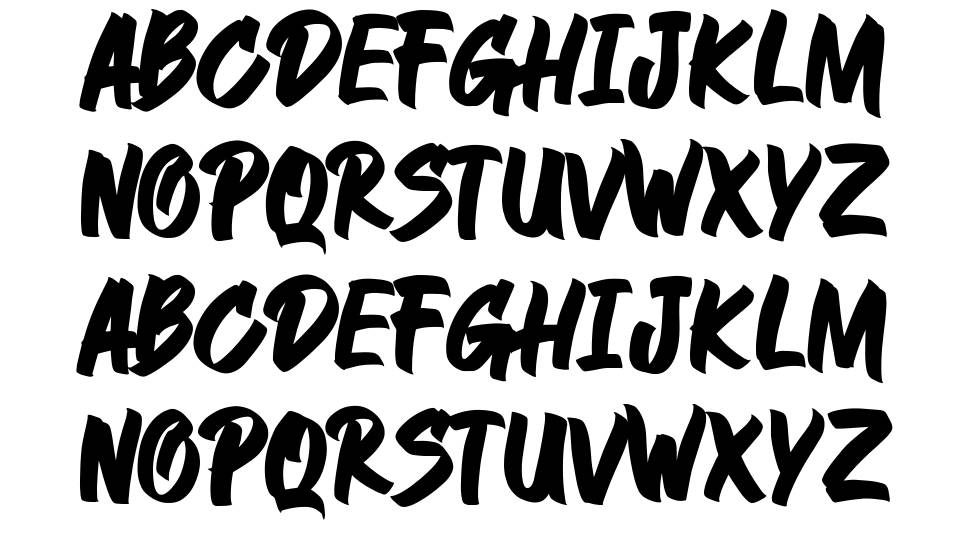 Strongkey font specimens