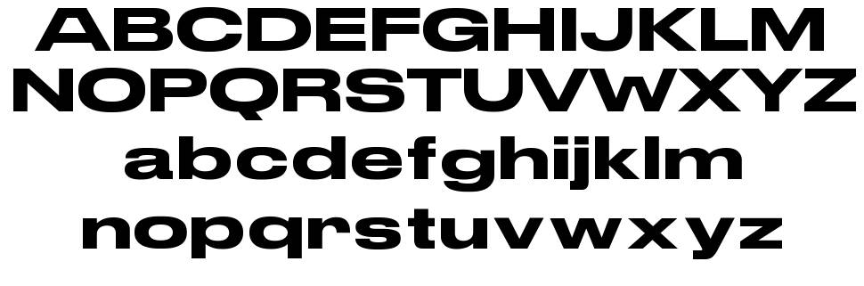 Strretch Sans font specimens