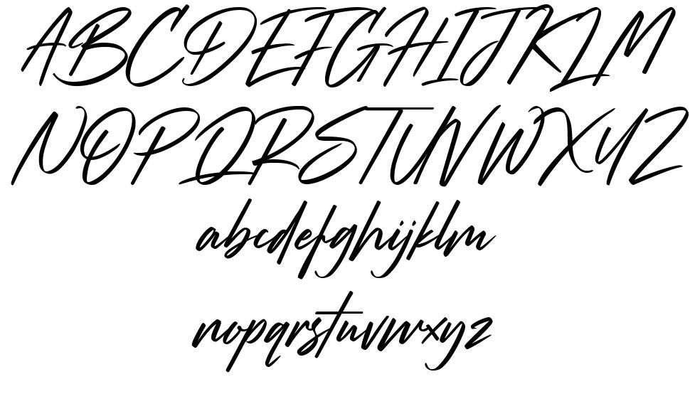 Strude font specimens