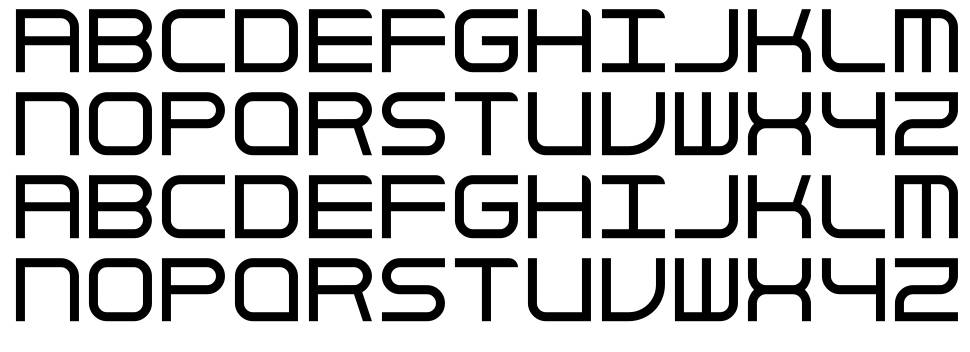 Struktur font specimens