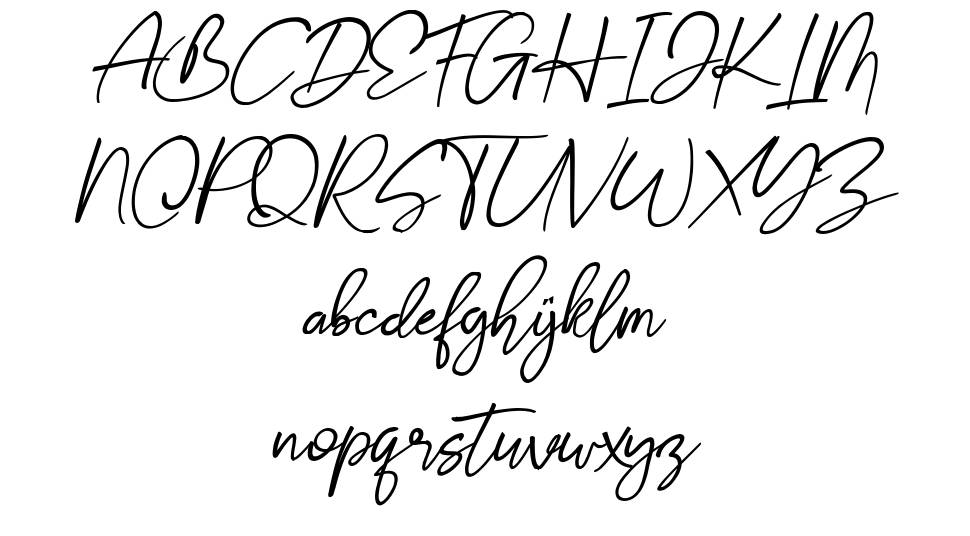 Stthomas Script font specimens