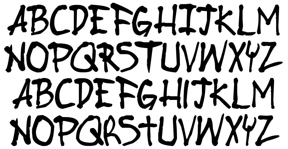 Stubborn Heartz TBSfont specimens