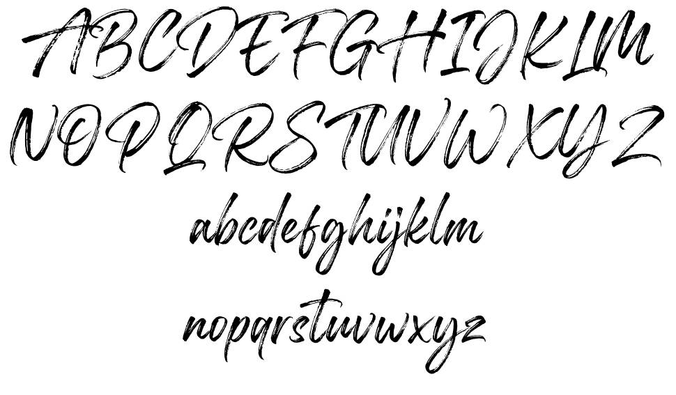Stunders font specimens