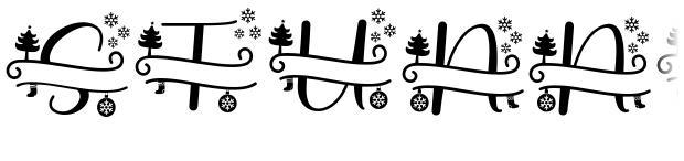 Stunning Christmas Monogram