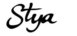 Stya 字形