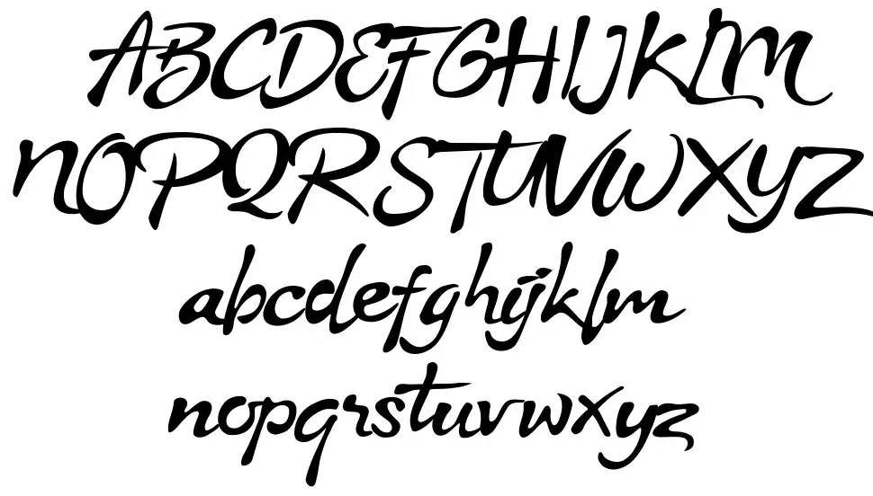 Stya font specimens