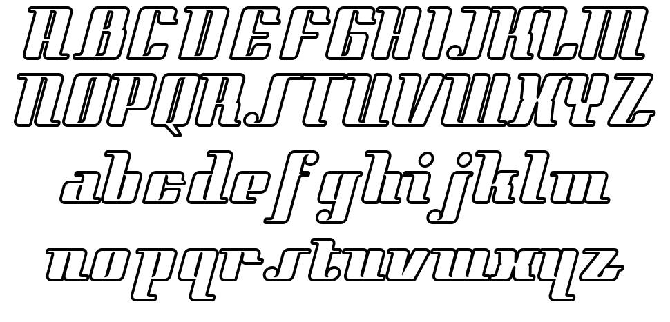 Style Liner písmo Exempláře