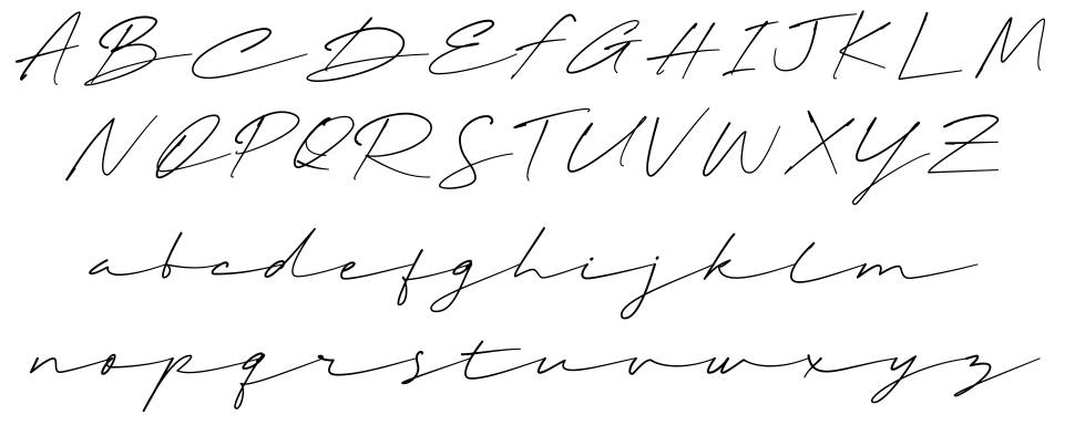 Stylish Dakota písmo Exempláře
