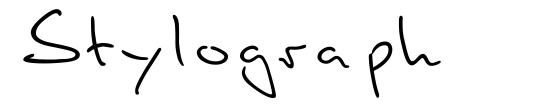 Stylograph font