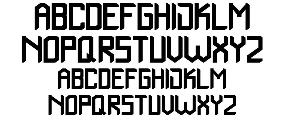 Subakrie font specimens