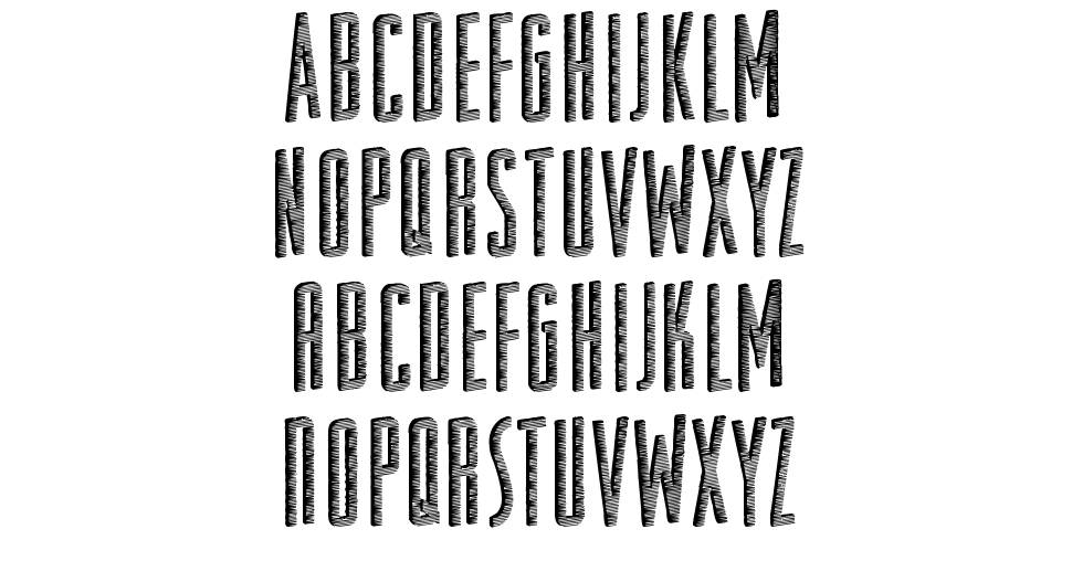 Substrate font specimens
