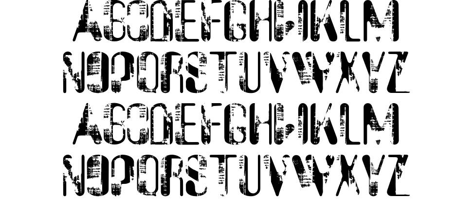 Sucata Spacial font Örnekler