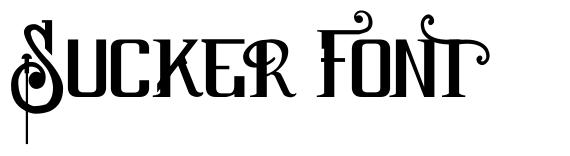 Sucker Font шрифт