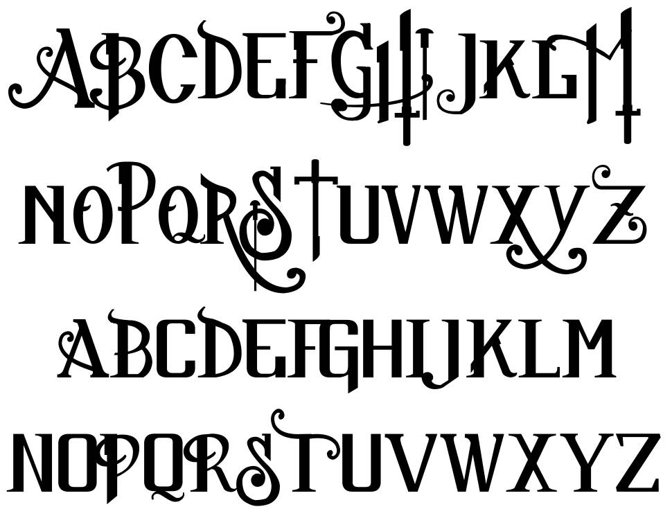 Sucker Font písmo Exempláře