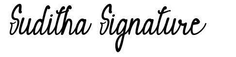 Suditha Signature フォント