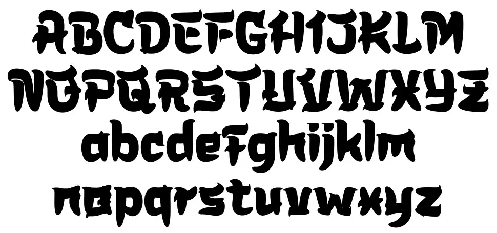 Sujoka font specimens