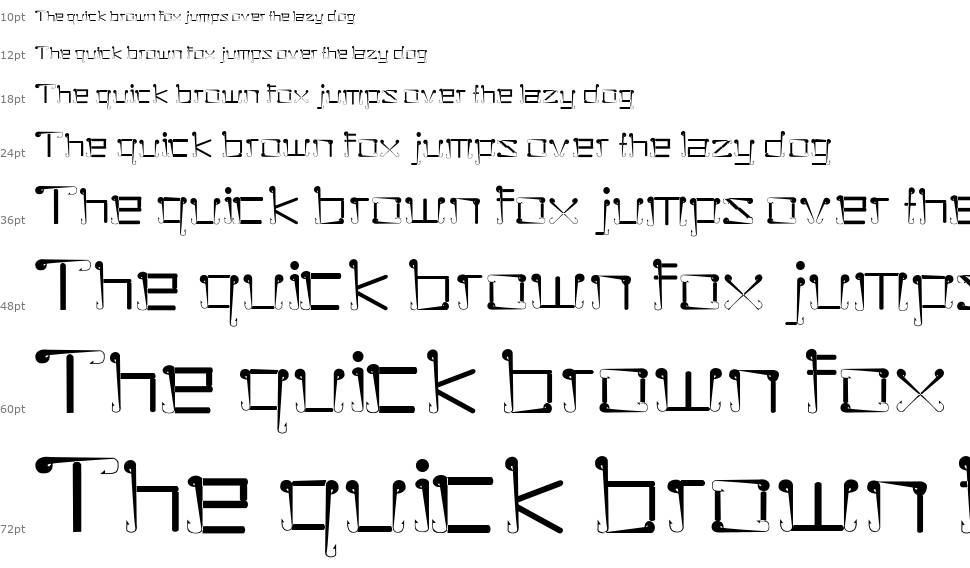 Sukolilo Typeface carattere Cascata