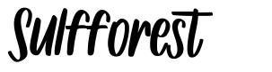 Sulfforest font