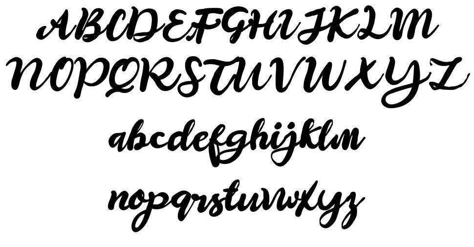 Sulmira font Örnekler