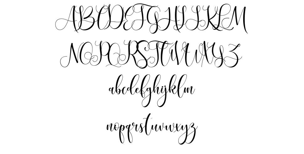 Sulqata font specimens