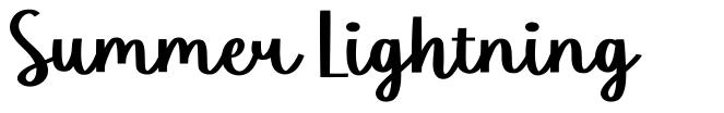 Summer Lightning font