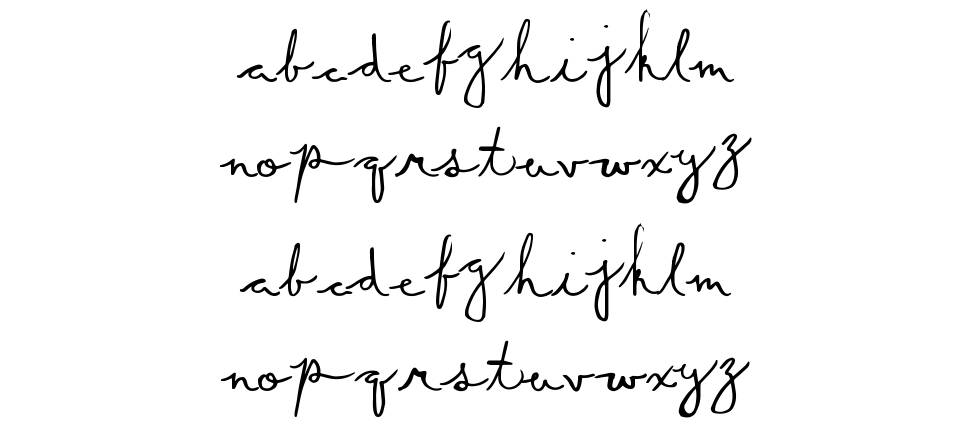 Summer Script font specimens