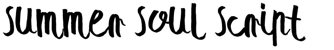 Summer Soul Script шрифт