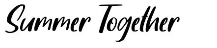 Summer Together font