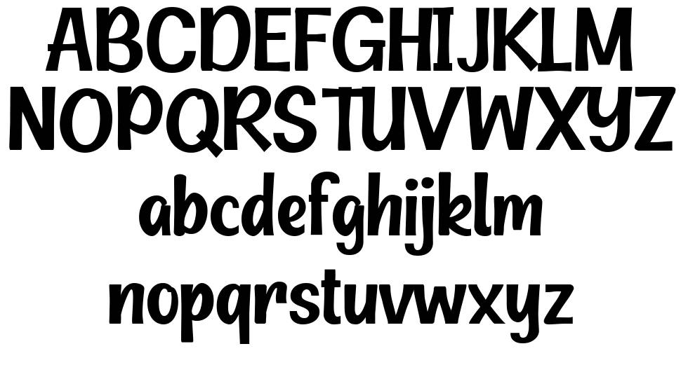 Summit Attack font specimens