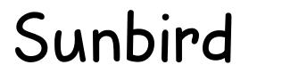 Sunbird шрифт