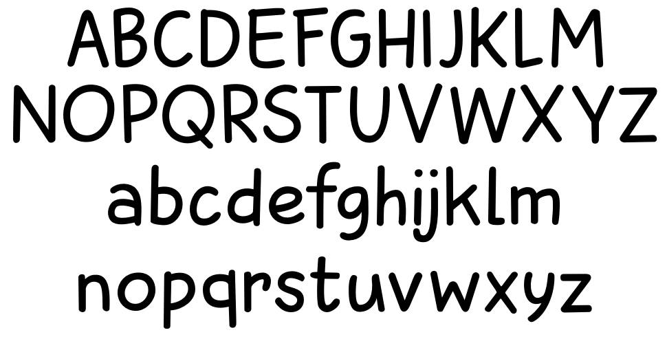 Sunbird font Örnekler