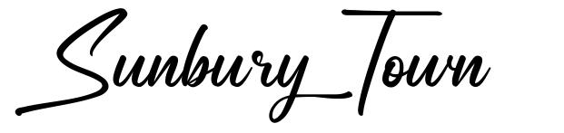Sunbury Town font