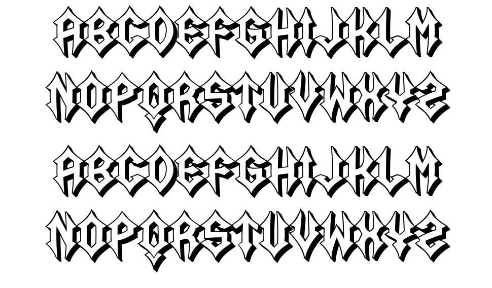 Sundang font Örnekler