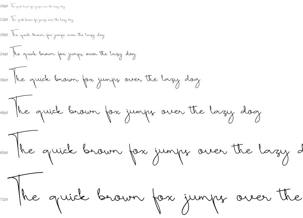 Sundiary Script шрифт Водопад