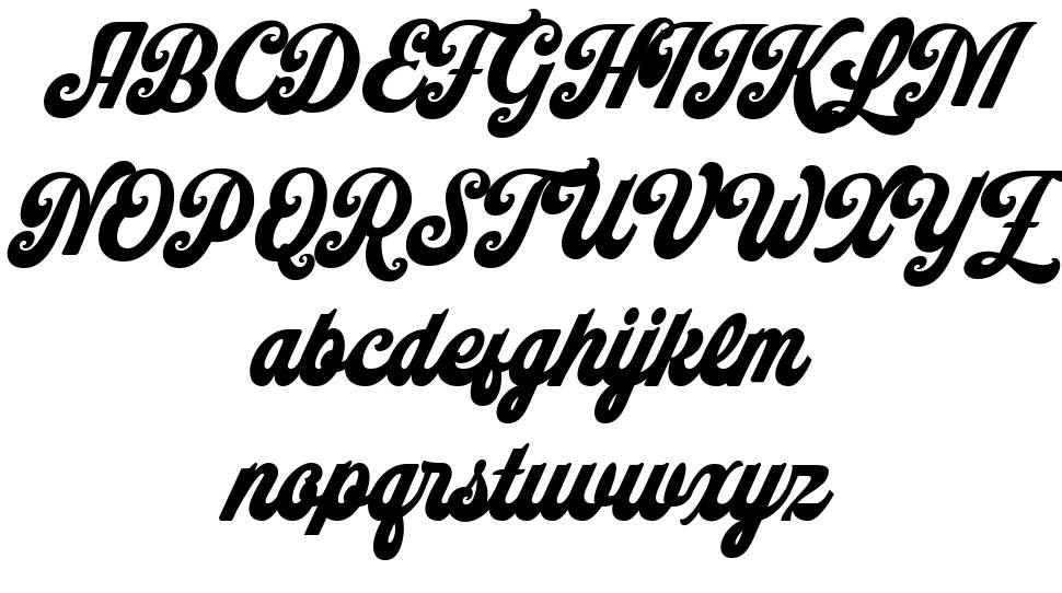 Sundries Script font specimens