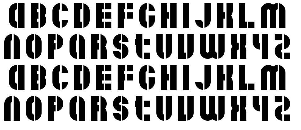 Sunfonts Stencil フォント
