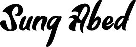 Sung Abed font