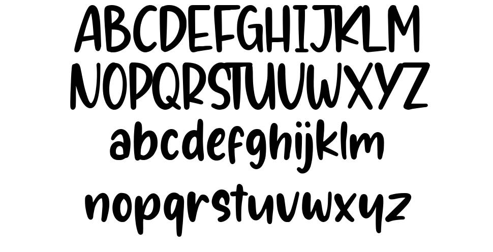 Sunglory font Örnekler